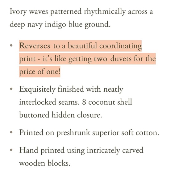 Saffron Marigold Pacific Blue Duvet Cover - Picture 3 of 5